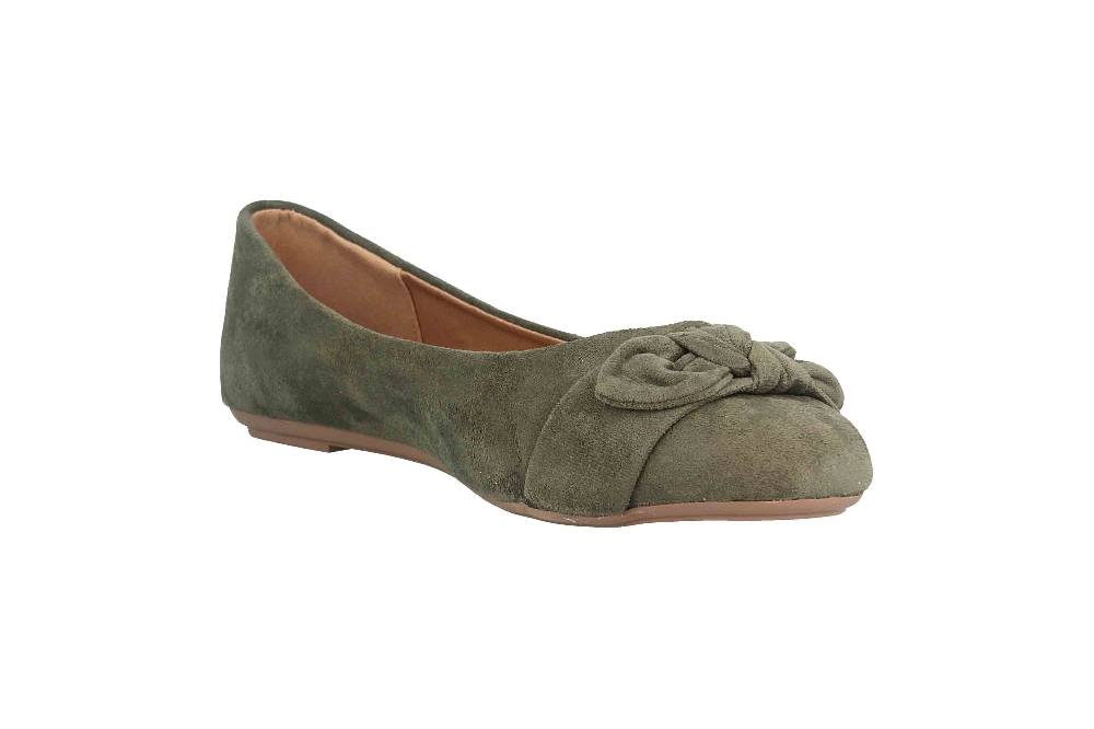 Fitters Footwear Claire Ballerinas In Übergrößen Grün 2.589647 Green Große Damenschuhe