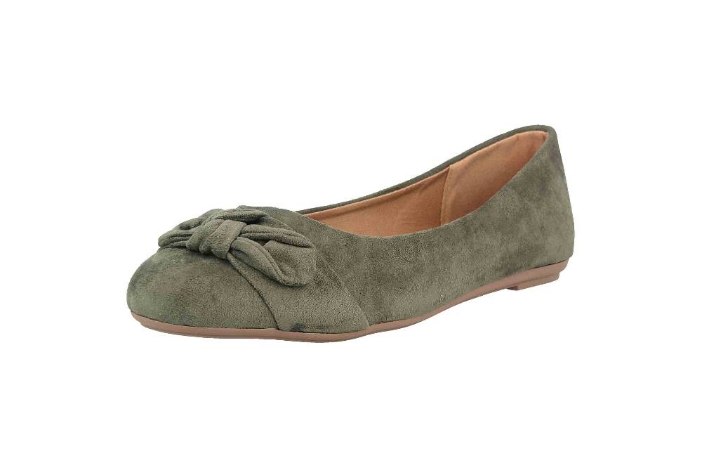 Fitters Footwear Claire Ballerinas In Übergrößen Grün 2.589647 Green Große Damenschuhe