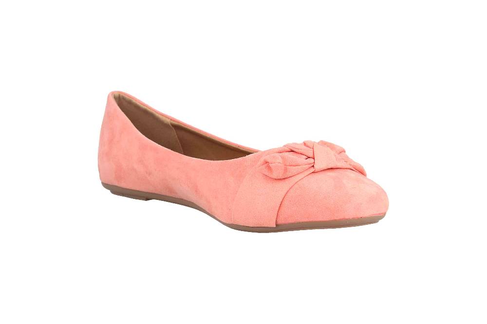 Fitters Footwear Claire Ballerinas In Übergrößen Rosa 2.589647 Coral Große Damenschuhe