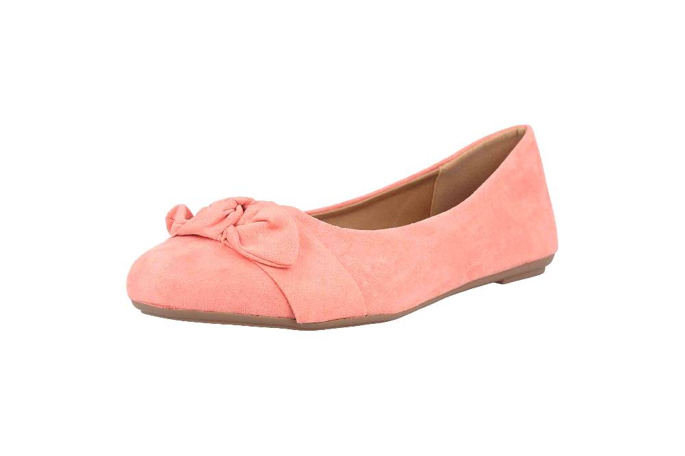 Fitters Footwear Claire Ballerinas In Übergrößen Rosa 2.589647 Coral Große Damenschuhe