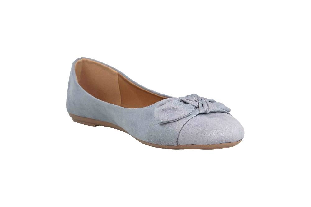 Fitters Footwear Claire Ballerinas In Übergrößen Blau 2.589647 Blue Große Damenschuhe