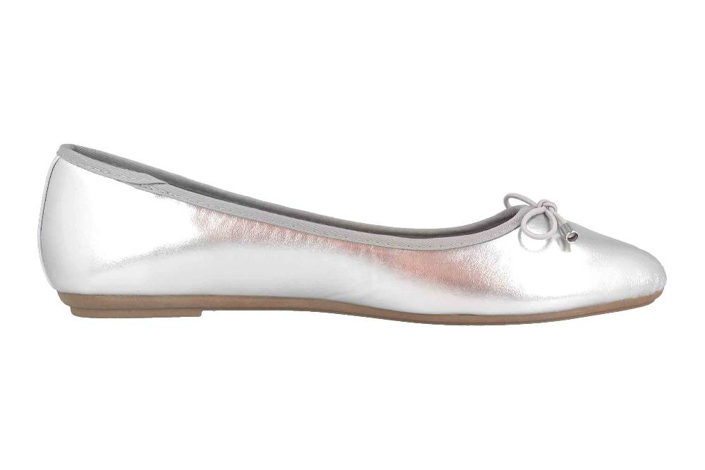 Fitters Footwear Claudia Ballerinas In Übergrößen Silber 2.514361 Silver Metallic Große Damenschuhe