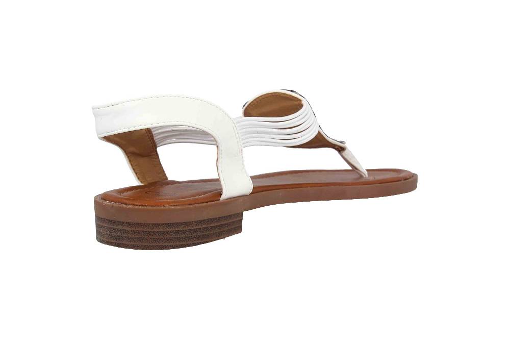 Fitters Footwear Frida Zehentrenner In Übergrößen Weiß 2.156808 White Große Damenschuhe