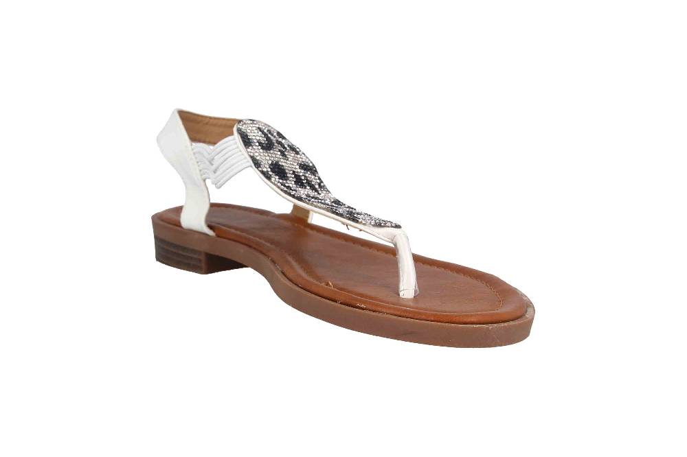 Fitters Footwear Frida Zehentrenner In Übergrößen Weiß 2.156808 White Große Damenschuhe