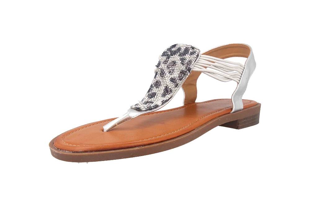 Fitters Footwear Frida Zehentrenner In Übergrößen Schwarz 2.156808 Black Große Damenschuhe