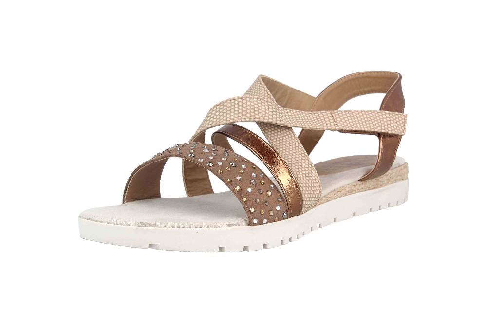 Fitters Footwear Giorgia Sandalen In Übergrößen Bronze 2.954522 Bronze Große Damenschuhe