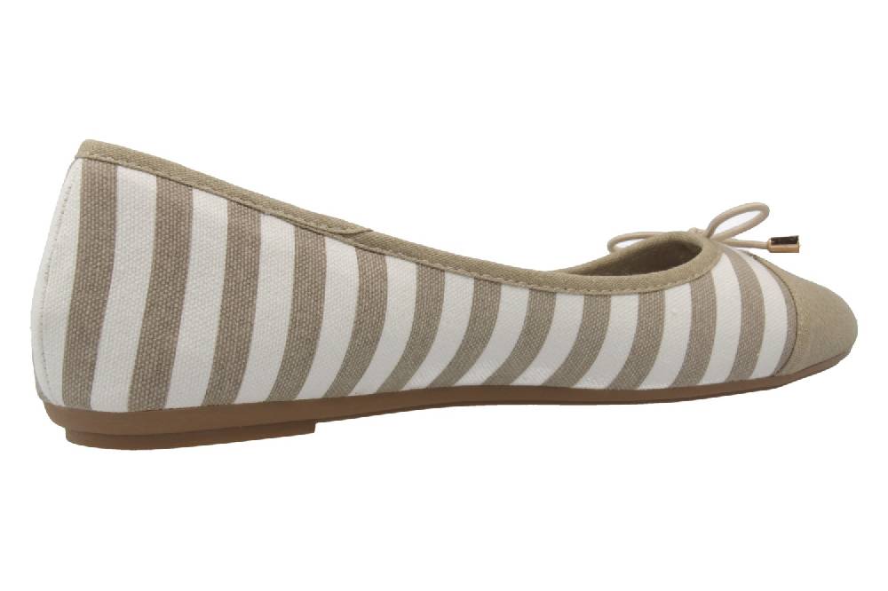 Fitters Footwear Grace Ballerinas In Übergrößen Taupe 2.514343 Taupe/White Große Damenschuhe