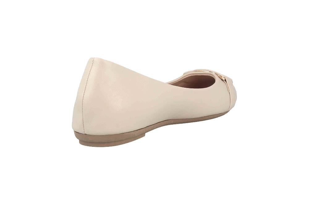 Fitters Footwear Iris Ballerinas In Übergrößen Beige 2BB0882004 Beige PU Große Damenschuhe