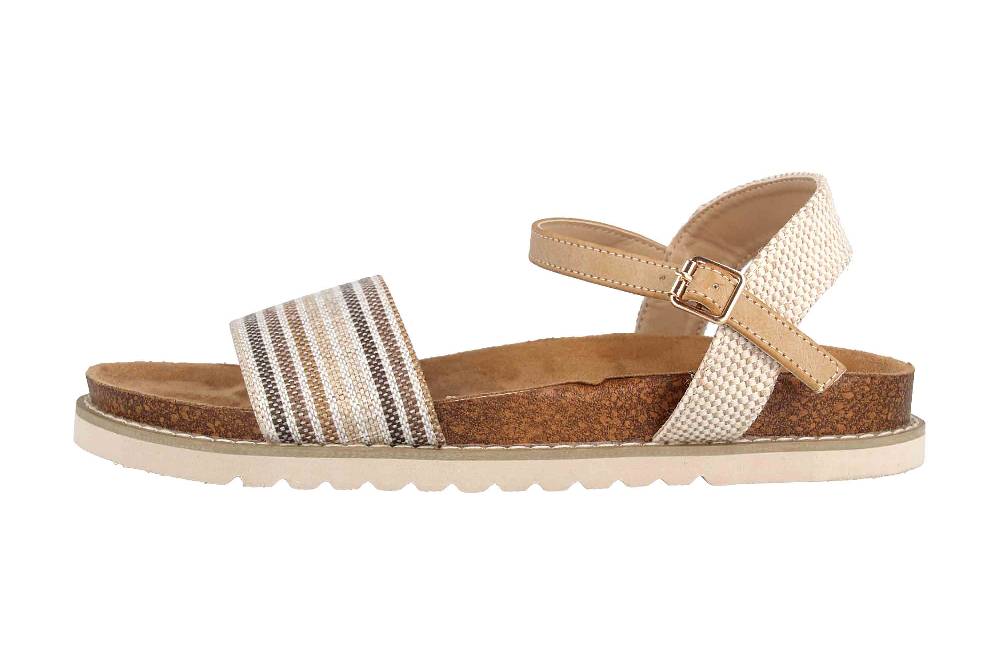 Fitters Footwear Iris Ballerinas in Übergrößen Beige 2BB0882004 Beige PU große Damenschuhe