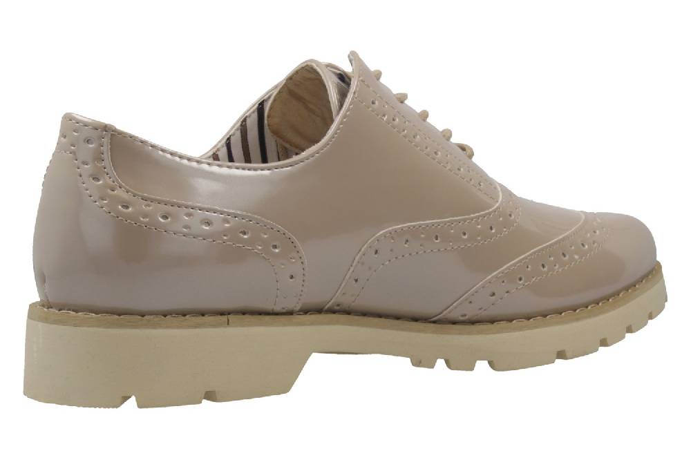 Fitters Footwear Isabelle Halbschuhe In Übergrößen Beige 2.373202 Beige Patent Große Damenschuhe