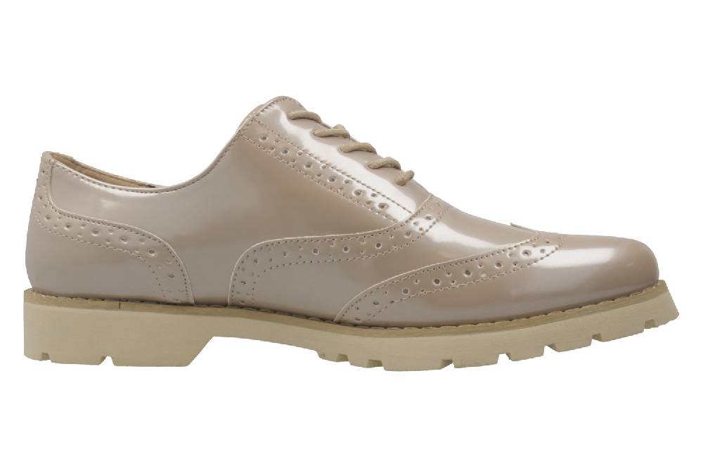Fitters Footwear Isabelle Halbschuhe In Übergrößen Beige 2.373202 Beige Patent Große Damenschuhe