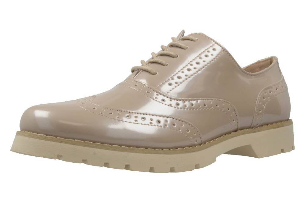 Fitters Footwear Isabelle Halbschuhe in Übergrößen Beige 2.373202 Beige Patent große Damenschuhe