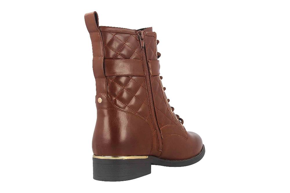 Fitters Footwear Kata Stiefeletten In Übergrößen Braun 2AA0210203 Cognac Große Damenschuhe