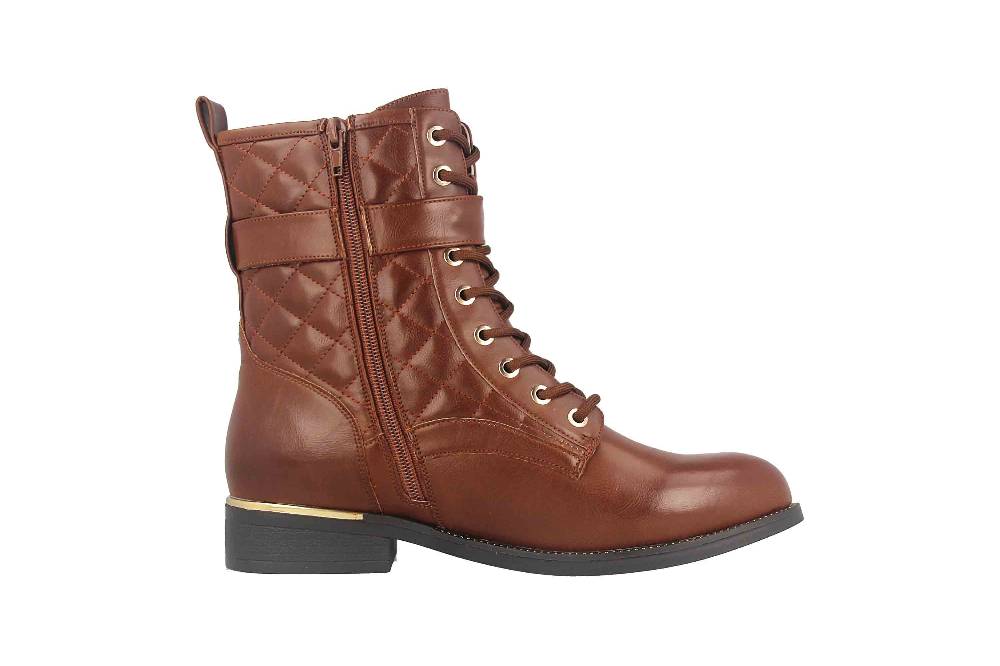 Fitters Footwear Kata Stiefeletten In Übergrößen Braun 2AA0210203 Cognac Große Damenschuhe