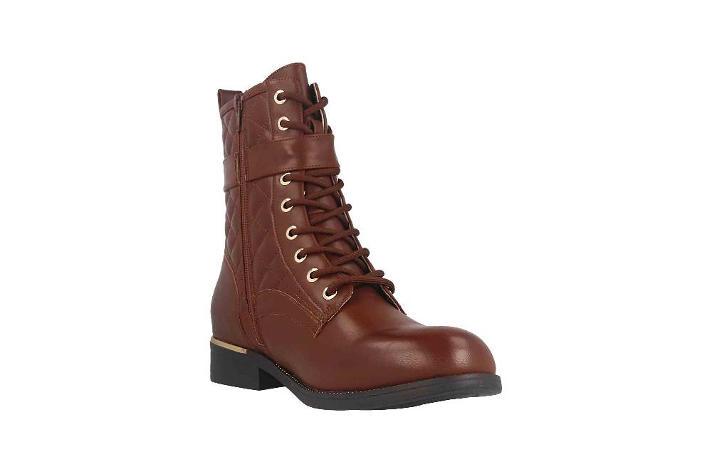 Fitters Footwear Kata Stiefeletten In Übergrößen Braun 2AA0210203 Cognac Große Damenschuhe