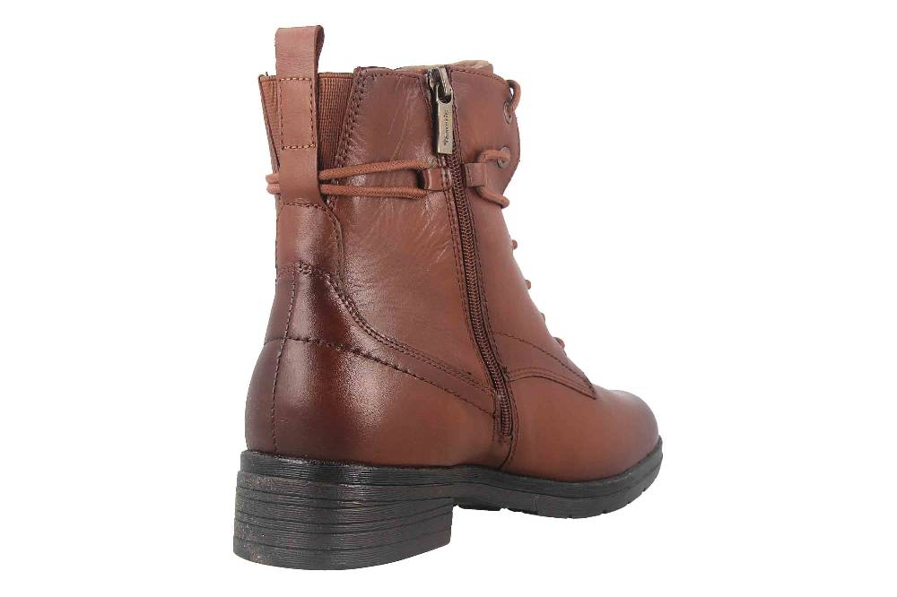 Fitters Footwear Kata Stiefeletten In Übergrößen Braun 2AA0210203 Cognac Große Damenschuhe