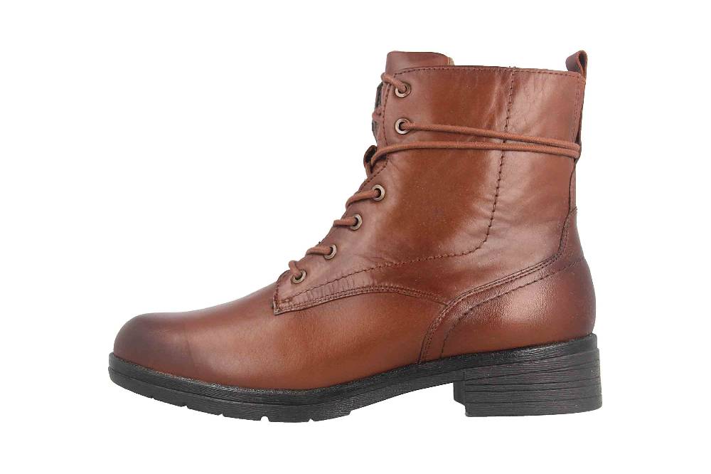 Fitters Footwear Kata Stiefeletten in Übergrößen Braun 2AA0210203 Cognac große Damenschuhe