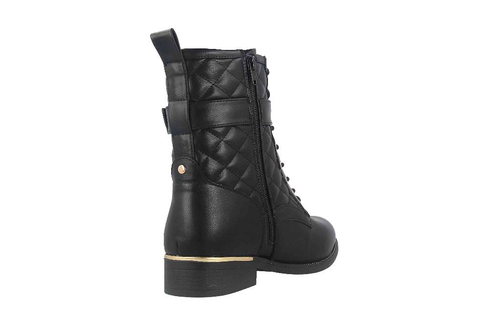 Fitters Footwear Kata Stiefeletten In Übergrößen Schwarz 2AA0210203 Black Große Damenschuhe