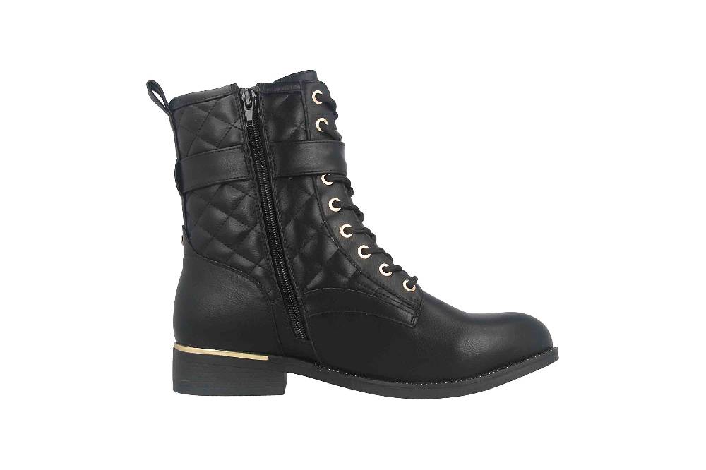 Fitters Footwear Kata Stiefeletten In Übergrößen Schwarz 2AA0210203 Black Große Damenschuhe