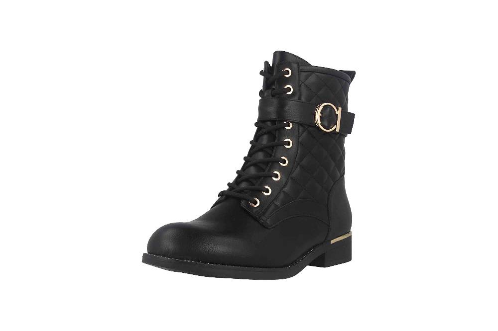 Fitters Footwear Kata Stiefeletten In Übergrößen Schwarz 2AA0210203 Black Große Damenschuhe