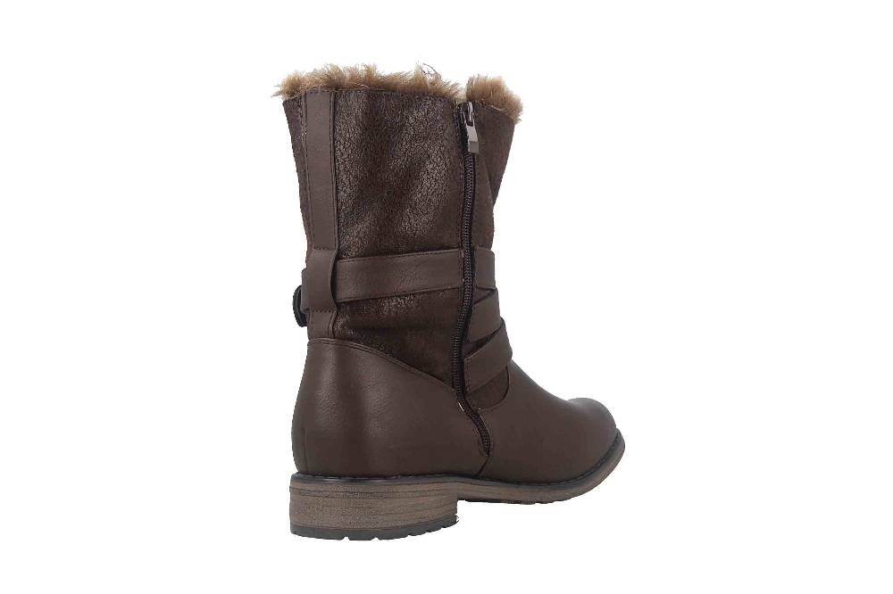 Fitters Footwear Kata Stiefeletten In Übergrößen Braun 2AA0210203 Cognac Große Damenschuhe