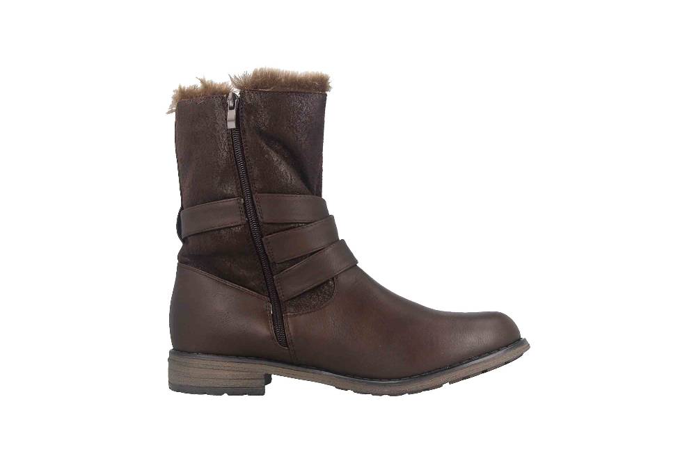 Fitters Footwear Kata Stiefeletten In Übergrößen Braun 2AA0210203 Cognac Große Damenschuhe