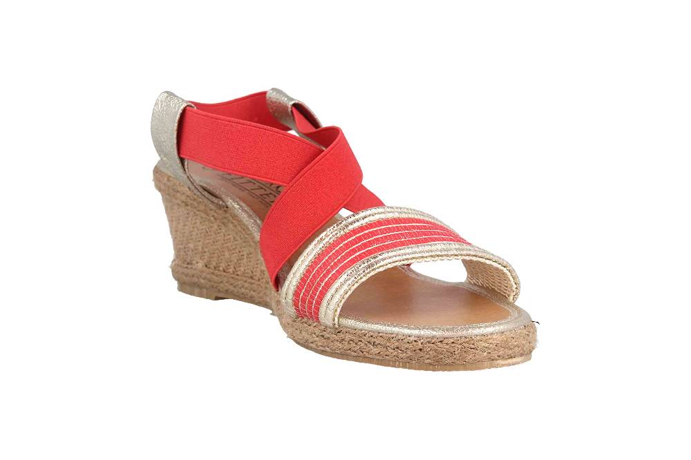 Fitters Footwear Leonie Sandalen In Übergrößen Rot 2.786108 Coral Große Damenschuhe