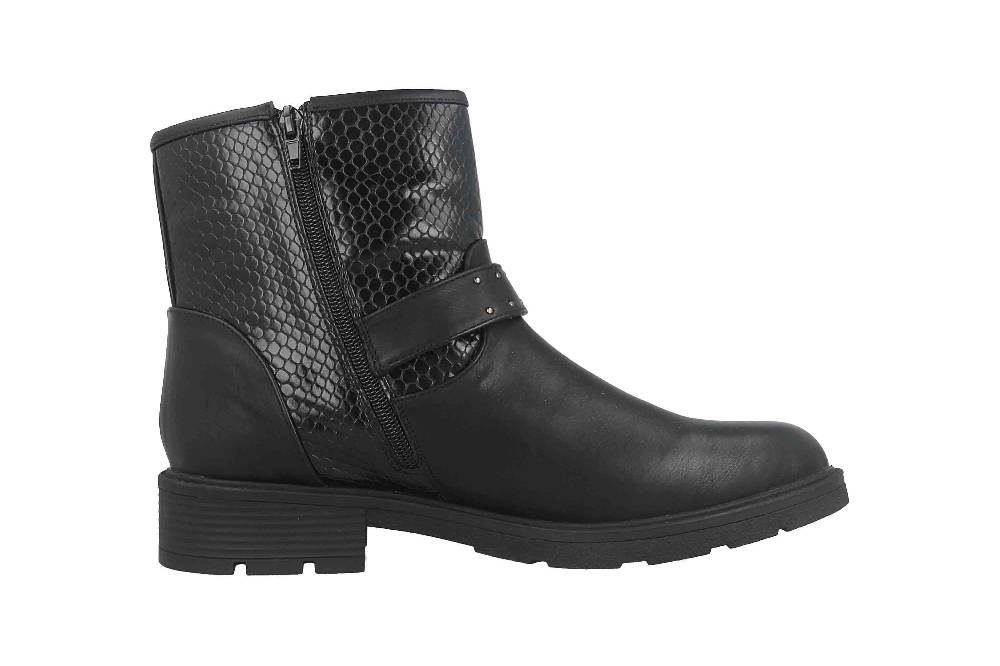 Fitters Footwear Lexi Stiefeletten In Übergrößen Schwarz 2.237232 Black Große Damenschuhe