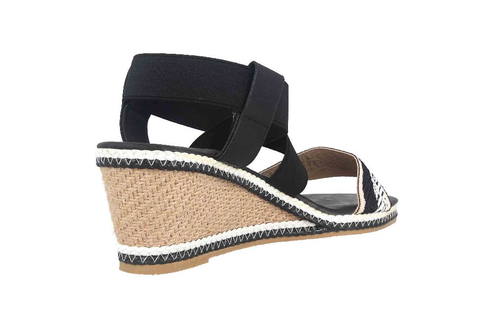 Fitters Footwear Lika Sandalen In Übergrößen Schwarz 2.786121 Black Große Damenschuhe