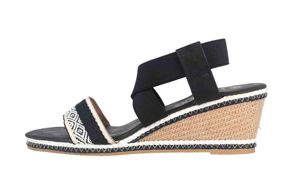 Fitters Footwear Lika Sandalen in Übergrößen Schwarz 2.786121 Black große Damenschuhe