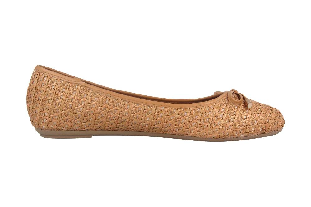 Fitters Footwear Lisett Ballerinas In Übergrößen Braun 2BB0882001 Cognac Große Damenschuhe