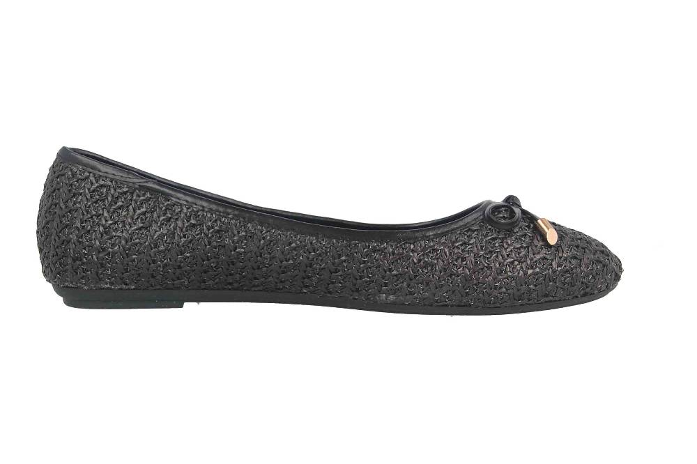 Fitters Footwear Lisett Ballerinas In Übergrößen Schwarz 2BB0882001 Black PU Große Damenschuhe
