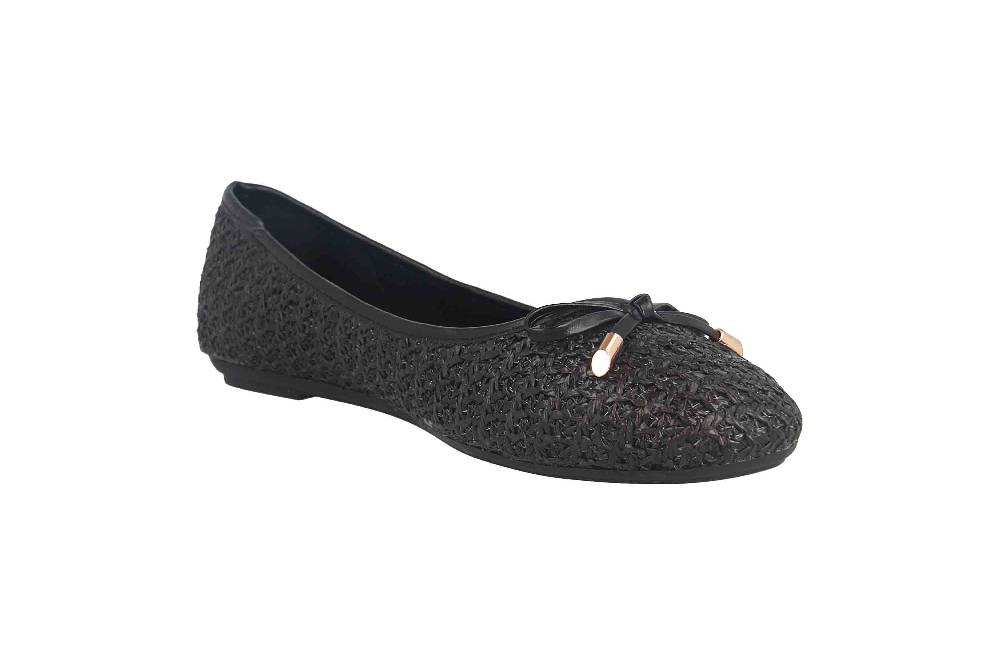 Fitters Footwear Lisett Ballerinas In Übergrößen Schwarz 2BB0882001 Black PU Große Damenschuhe