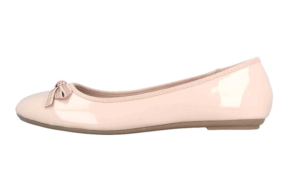Fitters Footwear Liv Ballerinas in Übergrößen Beige 2BB0882002 Natur Patent große Damenschuhe