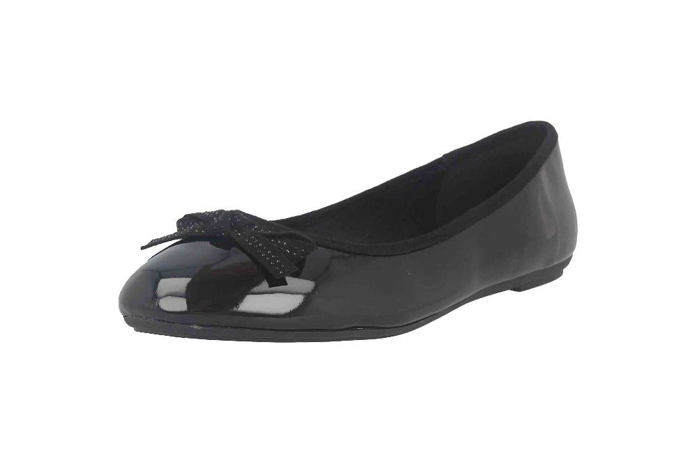 Fitters Footwear Liv Ballerinas In Übergrößen Schwarz 2BB0882002 Black Patent Große Damenschuhe
