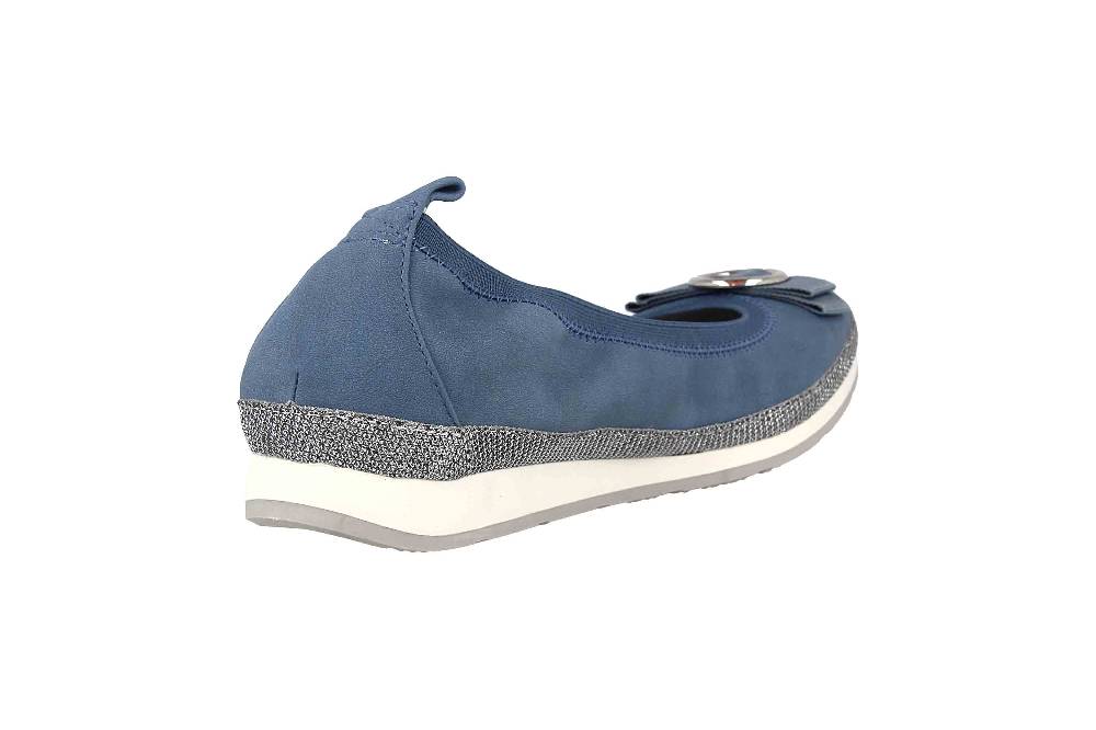 Fitters Footwear Luisa Ballerinas In Übergrößen Blau 2.133299 Blue Große Damenschuhe