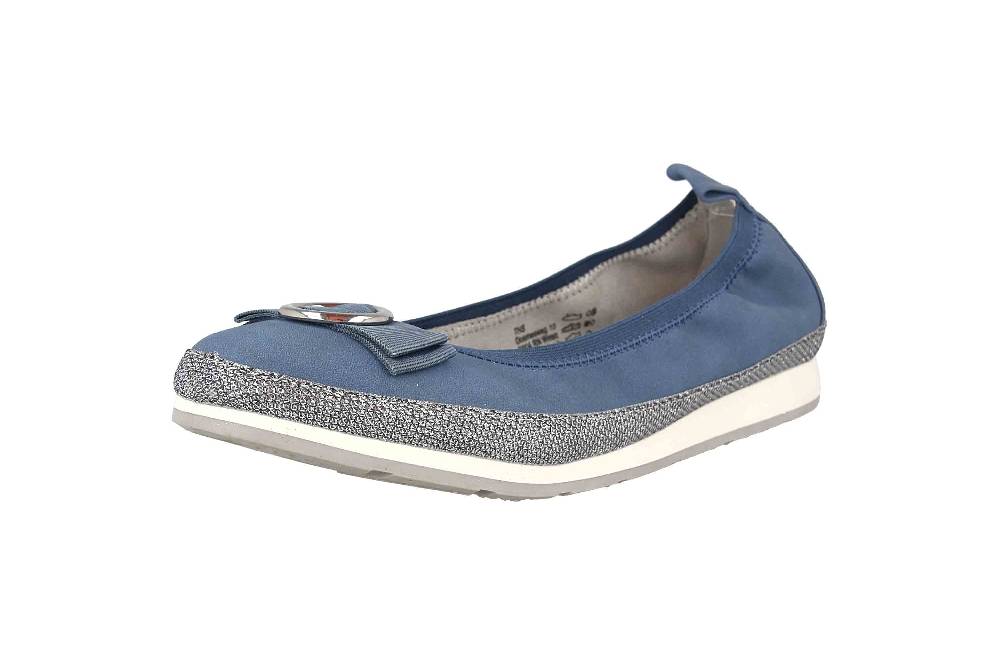 Fitters Footwear Luisa Ballerinas In Übergrößen Blau 2.133299 Blue Große Damenschuhe