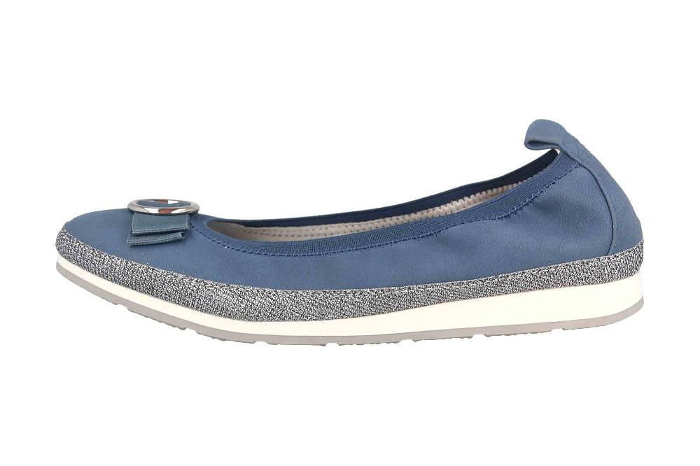 Fitters Footwear Luisa Ballerinas in Übergrößen Blau 2.133299 Blue große Damenschuhe