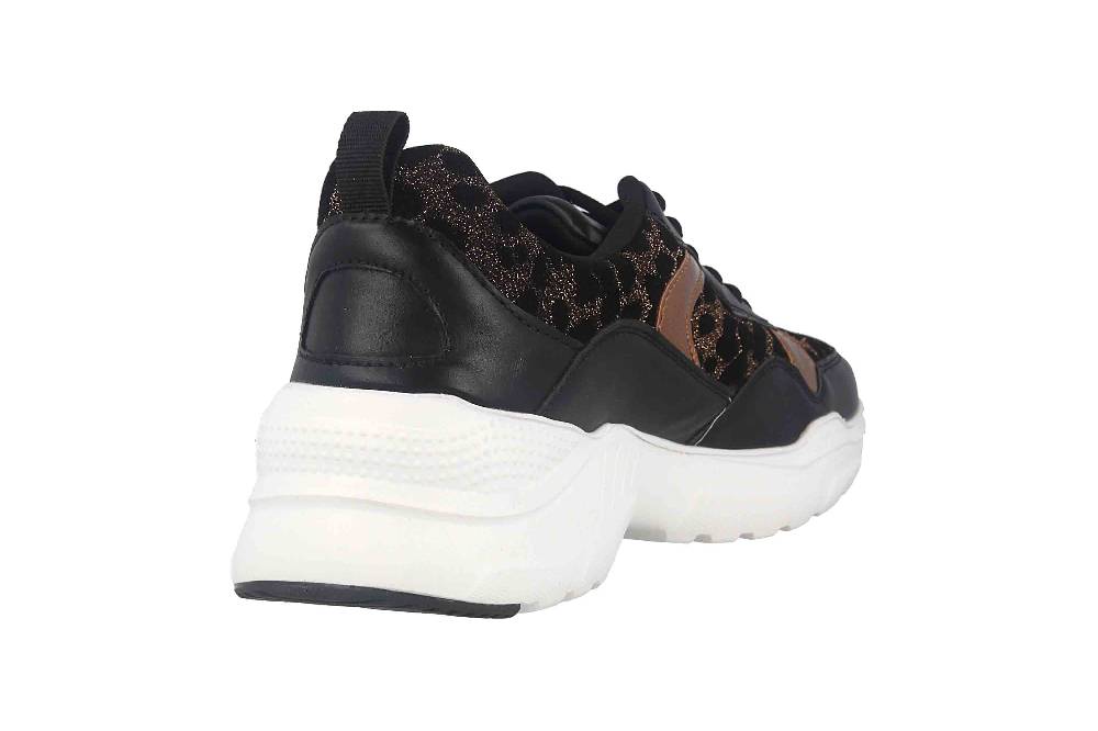 Fitters Footwear Madeleine Sneaker In Übergrößen Mehrfarbig 2.739601 Bronze Leopard Große Damenschuhe