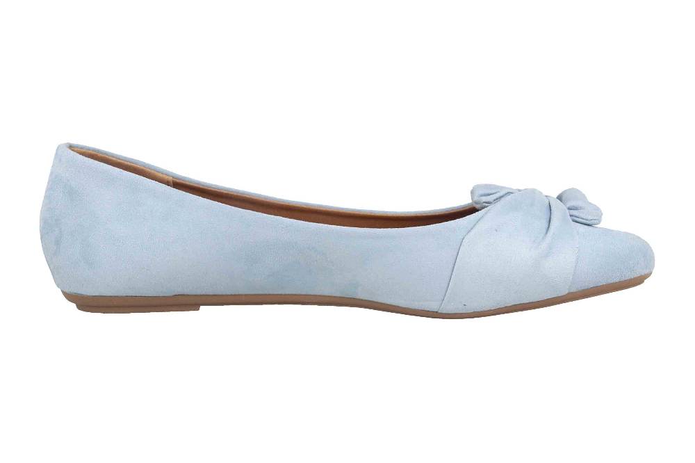 Fitters Footwear Maike Ballerinas In Übergrößen Blau 2.589641 Blue Große Damenschuhe