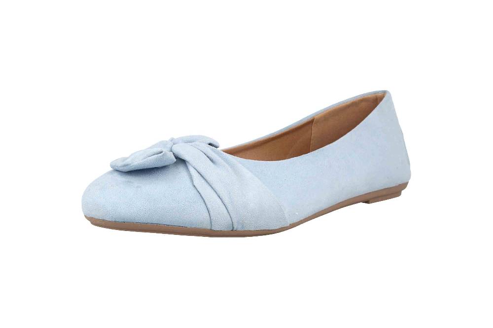 Fitters Footwear Maike Ballerinas In Übergrößen Blau 2.589641 Blue Große Damenschuhe