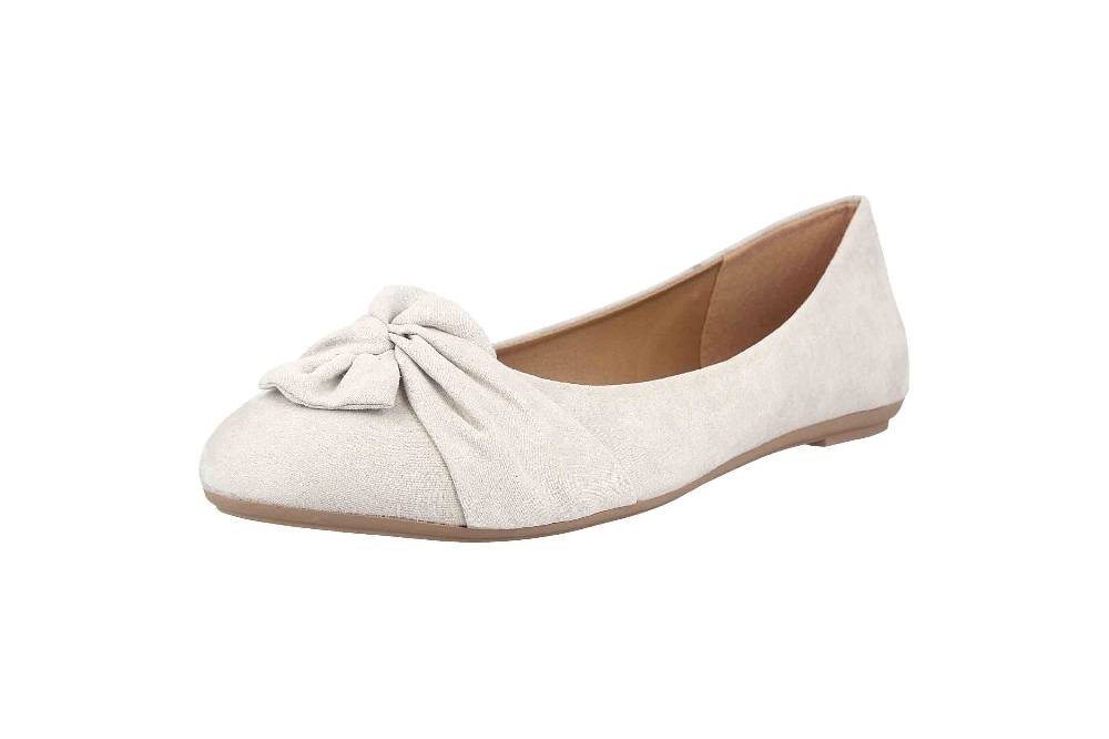 Fitters Footwear Maike Ballerinas In Übergrößen Grau 2.589641 Grey Große Damenschuhe