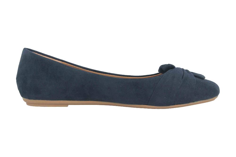 Fitters Footwear Maike MF Ballerinas In Übergrößen Blau 2.589641 Navy Große Damenschuhe