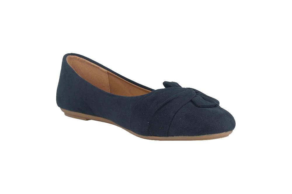 Fitters Footwear Maike MF Ballerinas In Übergrößen Blau 2.589641 Navy Große Damenschuhe