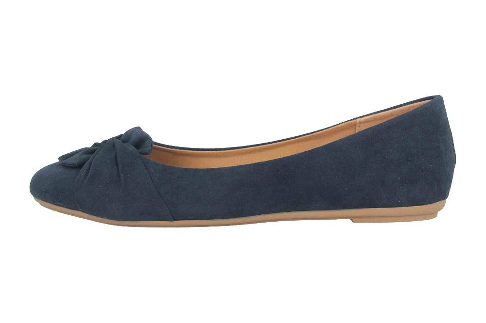Fitters Footwear Maike MF Ballerinas in Übergrößen Blau 2.589641 Navy große Damenschuhe