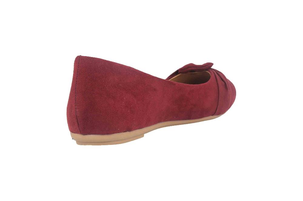 Fitters Footwear Maike MF Ballerinas In Übergrößen Bordeaux 2.589641 Burgundy Große Damenschuhe