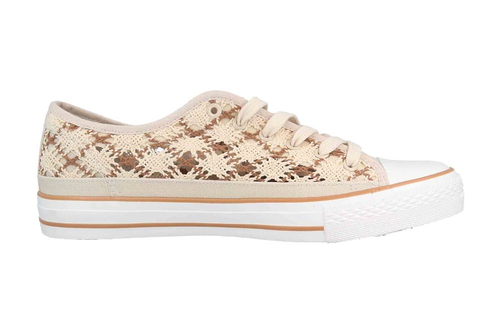 Fitters Footwear Nina Sneaker In Übergrößen Mehrfarbig 2.876922 Beige Brown Große Damenschuhe