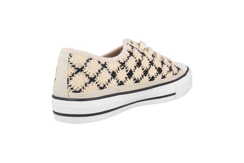 Fitters Footwear Nina Sneaker In Übergrößen Mehrfarbig 2.876922 Beige Black Große Damenschuhe