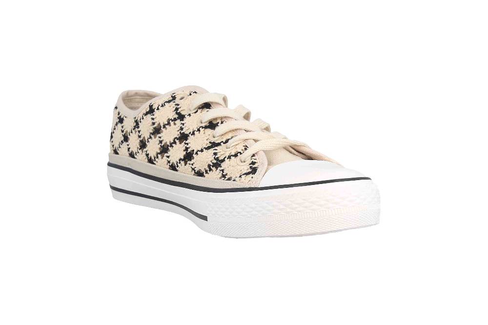 Fitters Footwear Nina Sneaker In Übergrößen Mehrfarbig 2.876922 Beige Black Große Damenschuhe