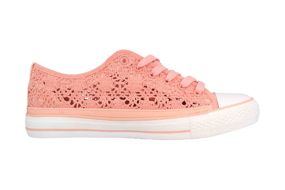 Fitters Footwear Nina Sneaker In Übergrößen Rosa 2.876922 Coral Große Damenschuhe